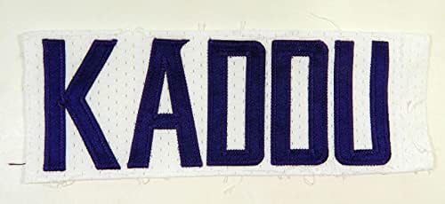 2014. Minnesota Vikings Josh Kaddu 51 Igra Korištena ploča s bijelim imenom DP14677 - NFL igra korištena oprema za stadion