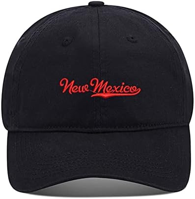 CIJIA -CIJIA muški bejzbolske kape Novi Meksiko - NM vezeni tati šešir oprani pamučni šešir