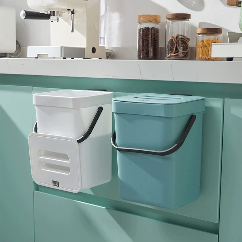 O kanta za smeće s poklopcem vrata kuhinjskog ormarića viseća kanta za smeće Zidna kanta za smeće kupaonica toalet kutija za odlaganje