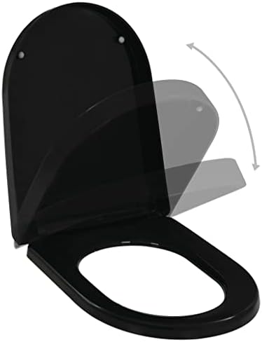 vidaxl toaletno sjedalo s mekim zatvolom s dizajnom brzog oslobađanja crno