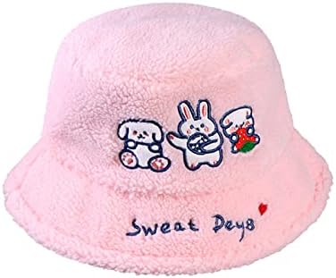 Djeca ribarskog šešira proljetno ljeto moderna crtana životinja Print Slatka janjeća vuna ljetni šešir za tinejdžerku
