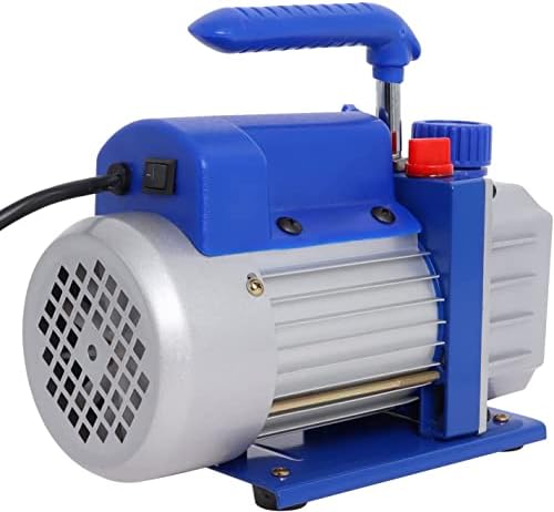 Wadoy 3,5 cfm jednofazična rotacijska vakuumska pumpa, HVAC 110V 60Hz 1/4HP vakuumska pumpa komplet s AC A/C razgraničenim setom, crijevo,
