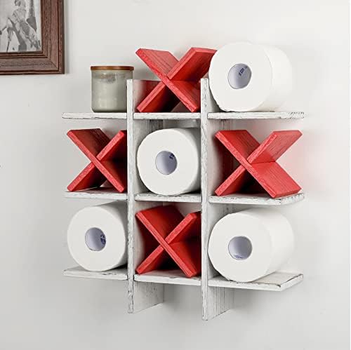 Tic tac nožni toaletni papir držač držač rustikalni drveni toaletni papir za skladištenje kupaonice viseće skladištenje samostojećih