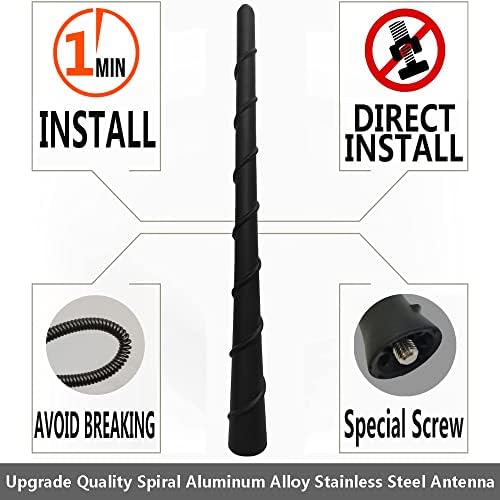 Gumena antena za Nissan Pathfinder, Nissan NV 200 300, Nissan Pathfinder antena, 7 -inčni spiralni fleksibilni antenski zamjenski jarbol