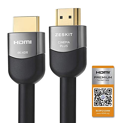 Zeskit Premium HDMI certificiran 4K CL3 u zidu velike brzine s Ethernet HDMI 2.0B kabelom, kompatibilno s Dolby Vision 4K 60Hz ARC
