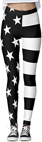 Američka zastava Patriotska nogu ženskih visokih struka Patriotska američka zastava JOGGER HARSGE PROSTORNI PUNI TRUGI