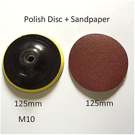 Poliranje, brušenje brusnog papira 10 ljepljivi brusni papir + 1 M10 125 mm Disk za poliranje diska Chuck 125 mm kut kut pribor za