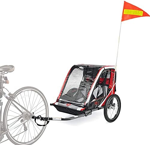2 seta biciklističke zastave s motkom, podesiva visina od 6 stopa Vodootporna narančasta sigurnosna zastava Izdržljiva stakloplastična