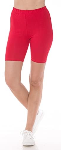Ah Joeah ženske biciklističke kratke hlače - Elastični struk, 7 -inčni inseam osnovni trening joga atletski aktivni trčanje biciklističkih