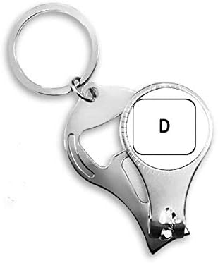 Simbol tipkovnice D Art Deco Poklon modni nokat za nokat za nokat za nosač ključeva otvarač za bočicu za bočicu