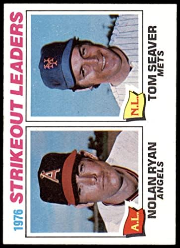 1977 Topps 6 Strikeout Vođe Nolan Ryan/Tom Seaver Angels/Mets VG Angels/Mets