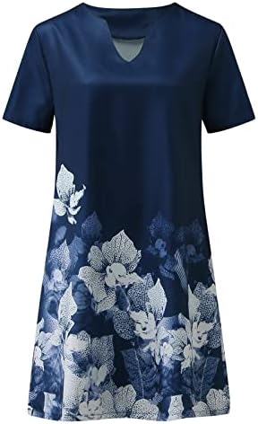 Ljetne maxi haljine za žene 2023, ženska modna ljetna novog pozicioniranja tiska s kratkim rukavima s kratkim rukavima