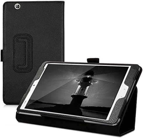 KWMobile futrola kompatibilna s Huawei MediaPad M3 8.4 - Slim PU kožna poklopac tableta s značajkom stalka - crna