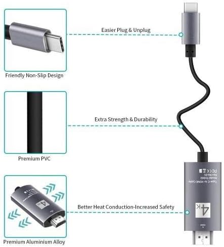 Boxwave kabel kompatibilan s Motorola Moto G73 - SmartDisplay kabel - USB Type -C do HDMI, USB C/HDMI kabel za Motorola Moto G73 -
