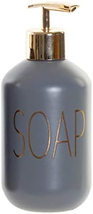 Dizač sapuna od sivog stakla sadrži sapun na prednjoj strani, 12 oz