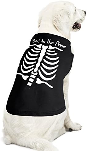 Zoey's potkrovlje Halloween košulja za pse - kostur loš do kosti - pseća majica)
