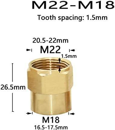 Priključak s navoja M14 m18 m22 prijelazne spojnice vode za slavinu za mjehuriću kuhinju i kupaonicu 1pcs