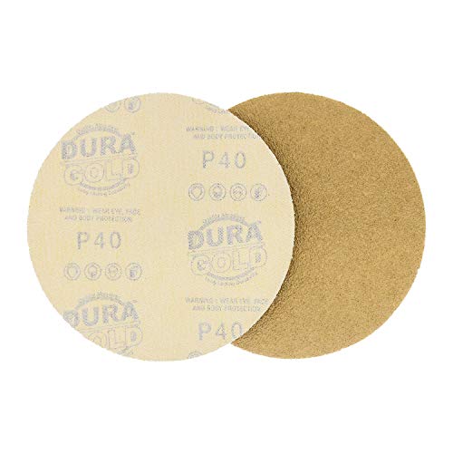 Dura -Gold 6 PSA za brušenje diskova - 40 grit & 6 PSA DA Sander Potpis za podlogu