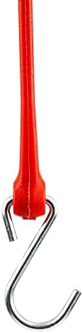 Savršeni bungee, napravljen u SAD -u, 24 Crveni standardni dežurni naramenice, 4 pakiranja, trokutaste kuke, 2x rastezanje, super jaki