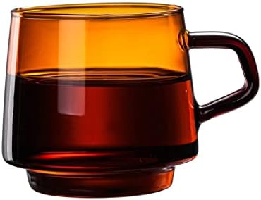 n/šarena šalica za kavu visoka borosilikatna staklena šalica kafića kaneca tazas čaj sok mlijeka šalica toplinski otpor otpor toplina