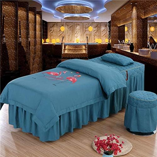 Zhuan Premium masaža setovi lima s licem za odmor masaža masaža kreveta suknja jastučnice 4 komada za prijenosni podesivi masaža ljepota
