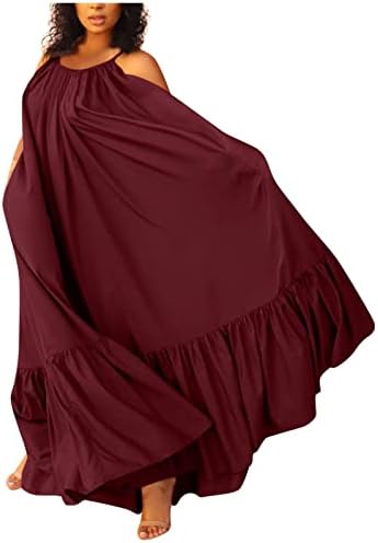 Žene moda ležerna solidna haljina za kaiše