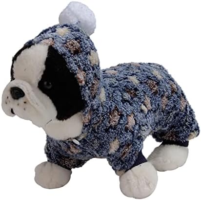 Honprad xx mala pseća odjeća za dječake pseće flanel odjeća jesen kapuljača zima mačka mekana flis prsluk pseggie pulover topla jakna