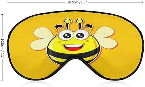 Slatka maska ​​za spavanje pčela s podesivim remenom mekim poklopcem očiju začepljujući povez s očima za putovanje opuštanje drijema