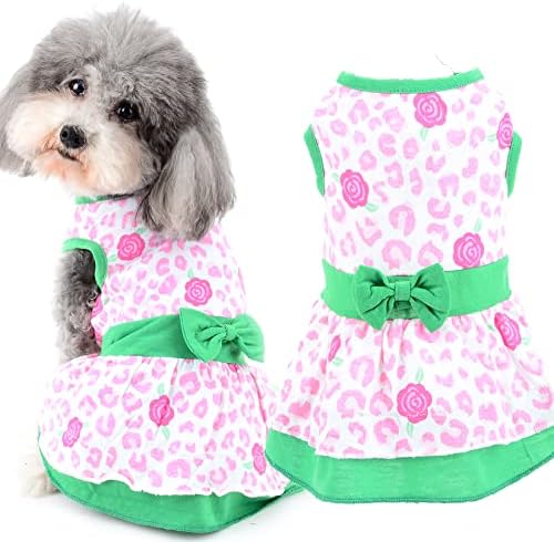 Ranphy kućni kućni pse haljine za male pse princeza haljina proljeće proljetna djevojka Doggy Cat odjeća haljina s Bowknot slatka pseća