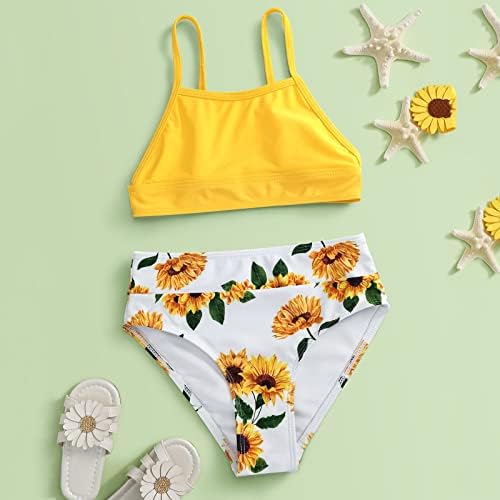 Kupaći kostimi djevojke veličine 12 bikini kupaći kostim ljetni kupaći kostim set šuplje djevojke za djecu ruffles uzorak kupaći kostim