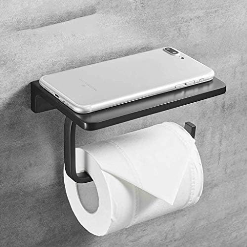 WSZJJ držač toaletnog papira - držač toaletnog papira sa zidnim vijcima ugrađenim na policu, nehrđajući čelik polirani kromiranje