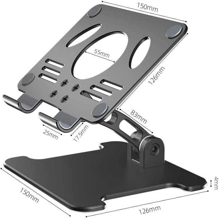 N/A aluminijska radna tableta postolje dvostruke osi Dizajn visina/kut podesivi tableti držača pametnih telefona postolja za crtanje