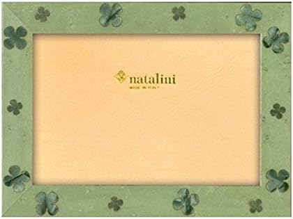 Natalini 5 x 7 Četiri lisnaška djetelina Drveni okvir napravljen u Italiji