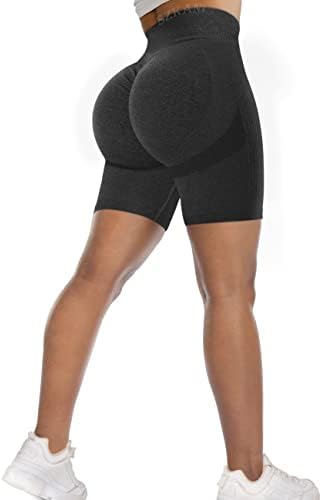 Szkani Podizanje stražnjih treninga kratke hlače za žene plijen bešavni Scrunch Butt teretana kratke hlače visoki struk joga biciklističke