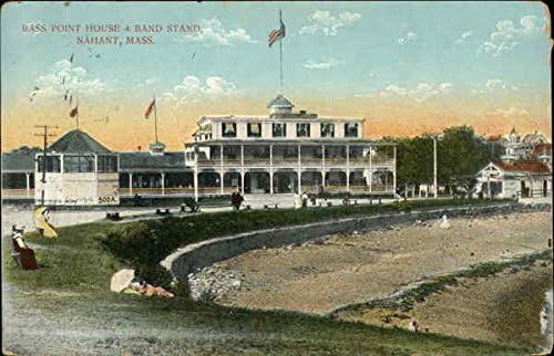 Bass Point House & Bandstand Nahant, Massachusetts MA Originalna antička razglednica