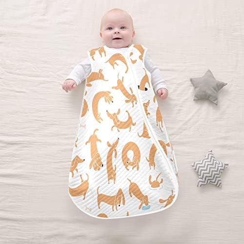 vvfelixl unisex slatka psa jazavca vreća za spavanje beba, dječja pokrivačica, mališana za spavanje, odijelo za spavanje za novorođenčad