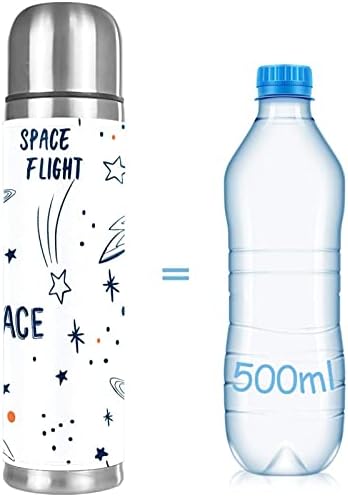 Vakuum od nehrđajućeg čelika, izolirana šalica, svemirski let raketne planete zvijezde Print termos boca za vodu za vruća i hladna