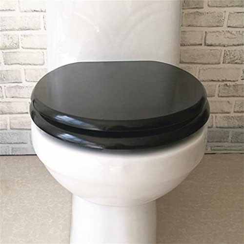 MJWDP tipa Univerzalna crna toaletna sjedala Pokrivaju gusto čvrsto drvo Sporo-zatvoreni toaletna sjedala vodootporna