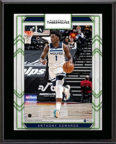 Anthony Edwards Minnesota Timberwolves 10 x 13 sublimirani plaky igrača - plaketi NBA igrača i kolaže