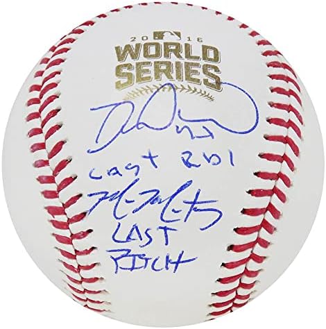 Miguel Montero i Mike Montgomery potpisali su Rawlings World Series Baseball w/Last RBI, Last Pitch - Autografirani bejzbols