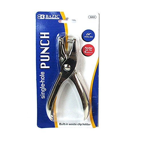 1 Papir Punch Plier Scissor jednostruka ručna rupa Office Metal Puncher Scrapbook Alat
