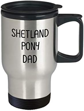 Shetland Pony tata 14oz izolirana putnička šalica Smiješna novonastala, ideje za poklon za ljubitelje konja, vlasnici muškaraca, žene