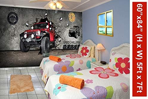 999Store 3D tiskana dječja soba zidna naljepnica Roll Walls Monster Trucks Soba walpaper papir nonw750755