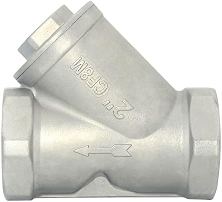 GlobalMa Nehrđajućeg čelika SS316 1/2 Mrežasti filter ventil WYE Strainer, Y-oblika ventil proljeće NPT, 800 W, CF8M