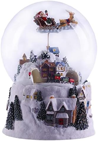 Božićna snježna kuća leteća jelena kristalna lopta glazbena kutija vlak rotabilan blistavi snježna lopta glazbena kutija rođendan