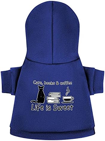 Knjige Mačke Život je slatki ispis kapuljača za kućne ljubimce pulover psi kombinezon mačje dukserice pulover trend Top dizajn zabava