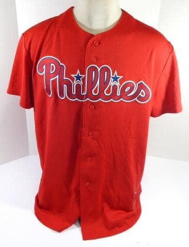 Philadelphia Phillies Tyler VIZA 68 Igra Korištena Red Jersey ex St BP XL DP43829 - Igra se koristi MLB dresovi