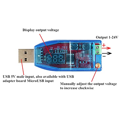 DC-DC USB podesivi modul regulatora napona napajanja na napajanje 5V do 3.3V 9V 12V 24V DP LED digitalni zaslon