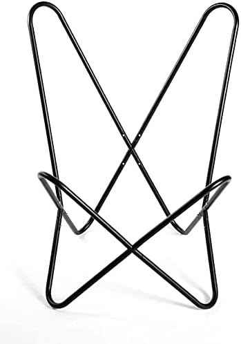 Daroneq kožna leptir stolica stolica sa čeličnim okvirom obloženim prahom