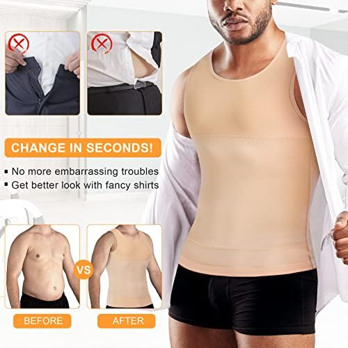 Muške kompresijske košulje za mršavljenje prsluk majica za vježbanje za kontrolu trbuha oblikovana odjeća uska majica bez rukava
